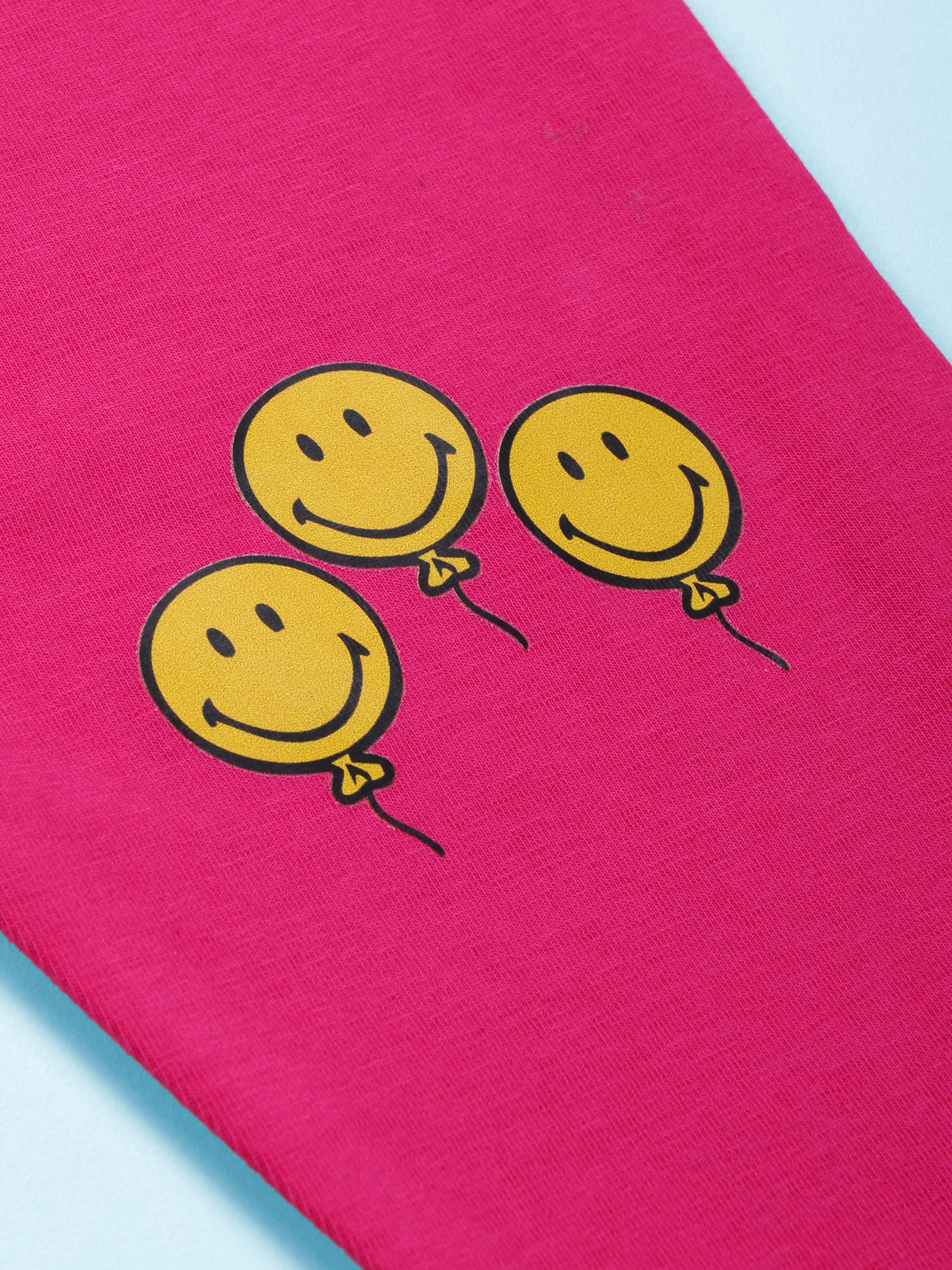 Kiddopanti Girls Cotton Spandex Self Design Solid Legging