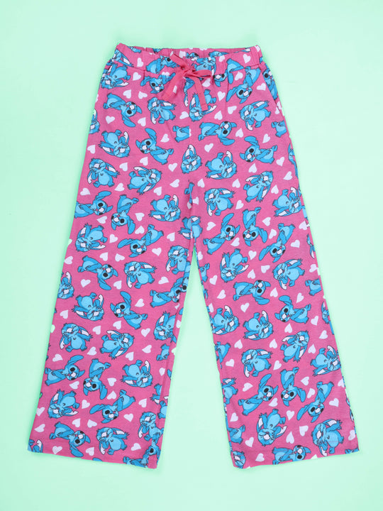 Kiddopanti Girls Pure Cotton All Over Printed Pyjama