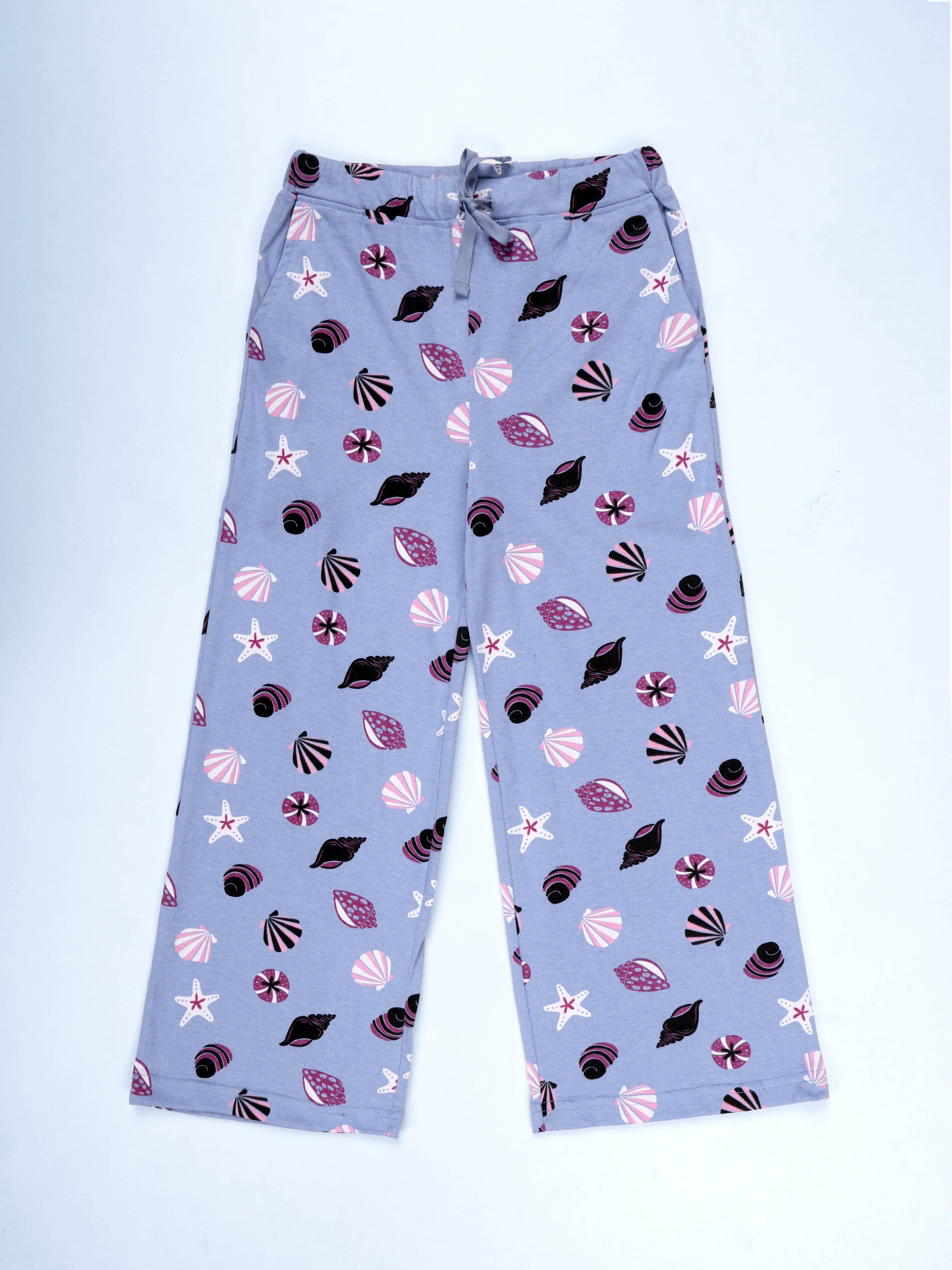 KiddoPanti Girls 100% Cotton  AOP Printed Pyjama Pack of 2