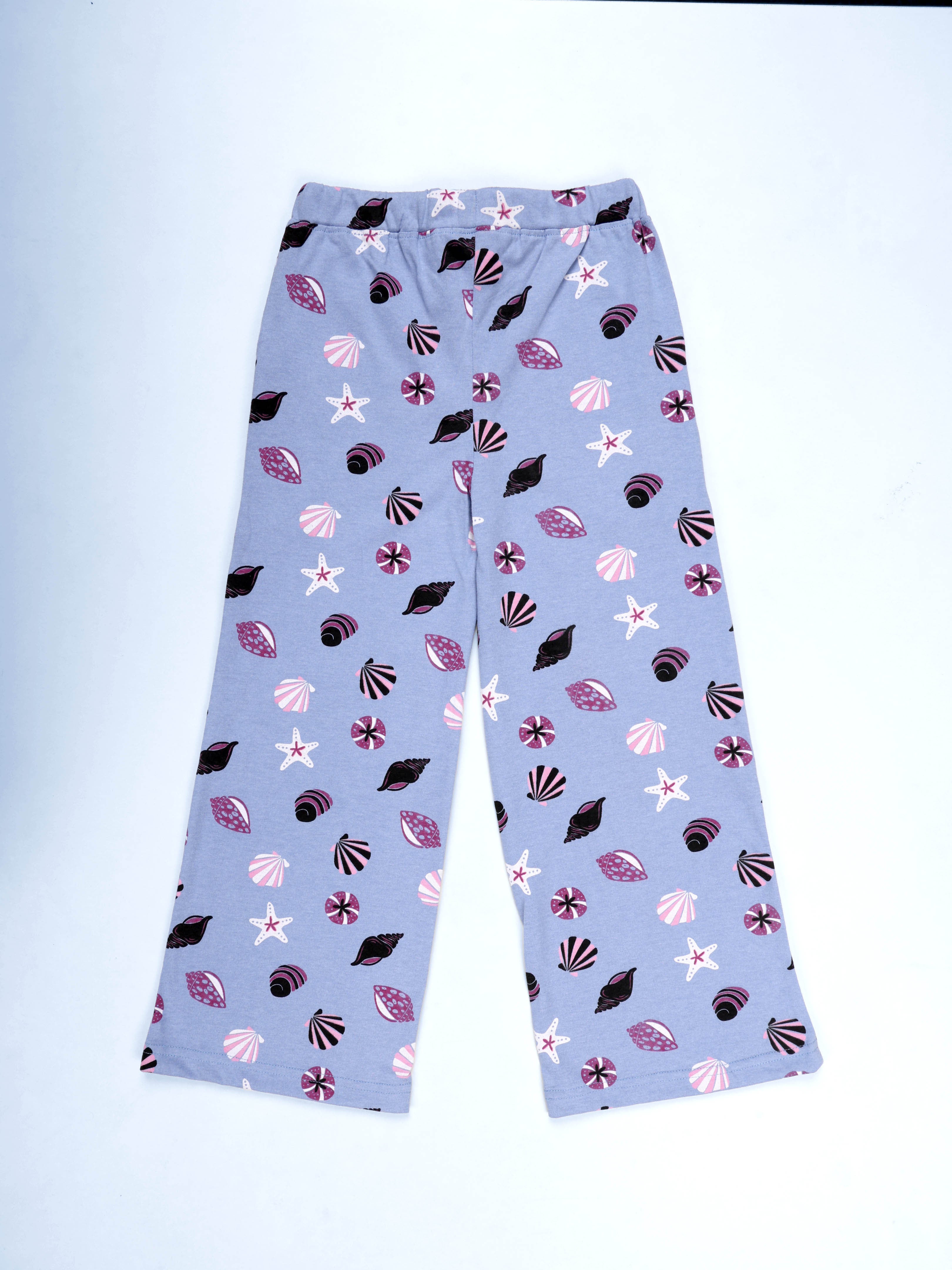 KiddoPanti Girls 100% Cotton  AOP Printed Pyjama Pack of 2