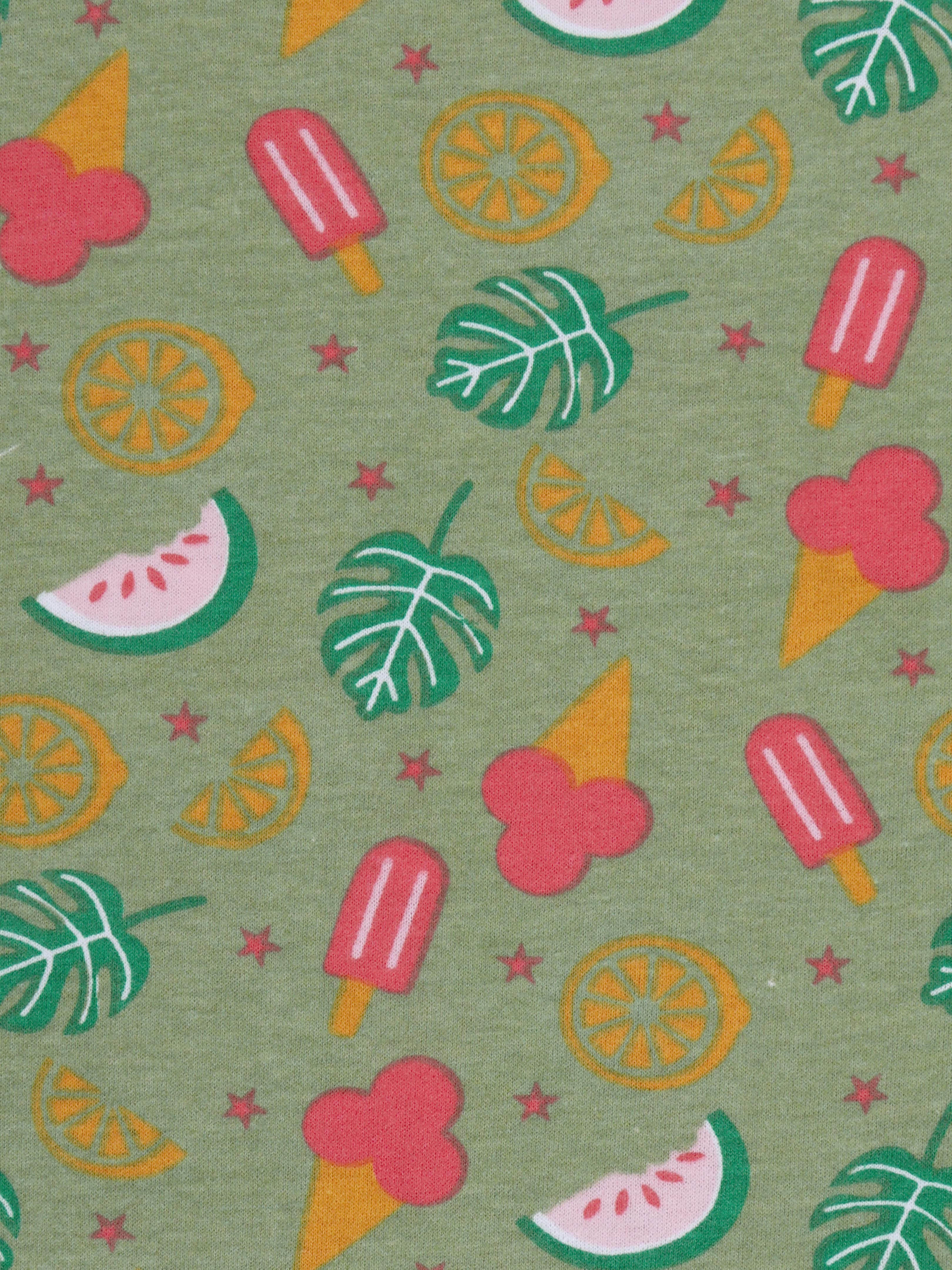 Girls Cotton All over Printed Pyjama Pack of 2