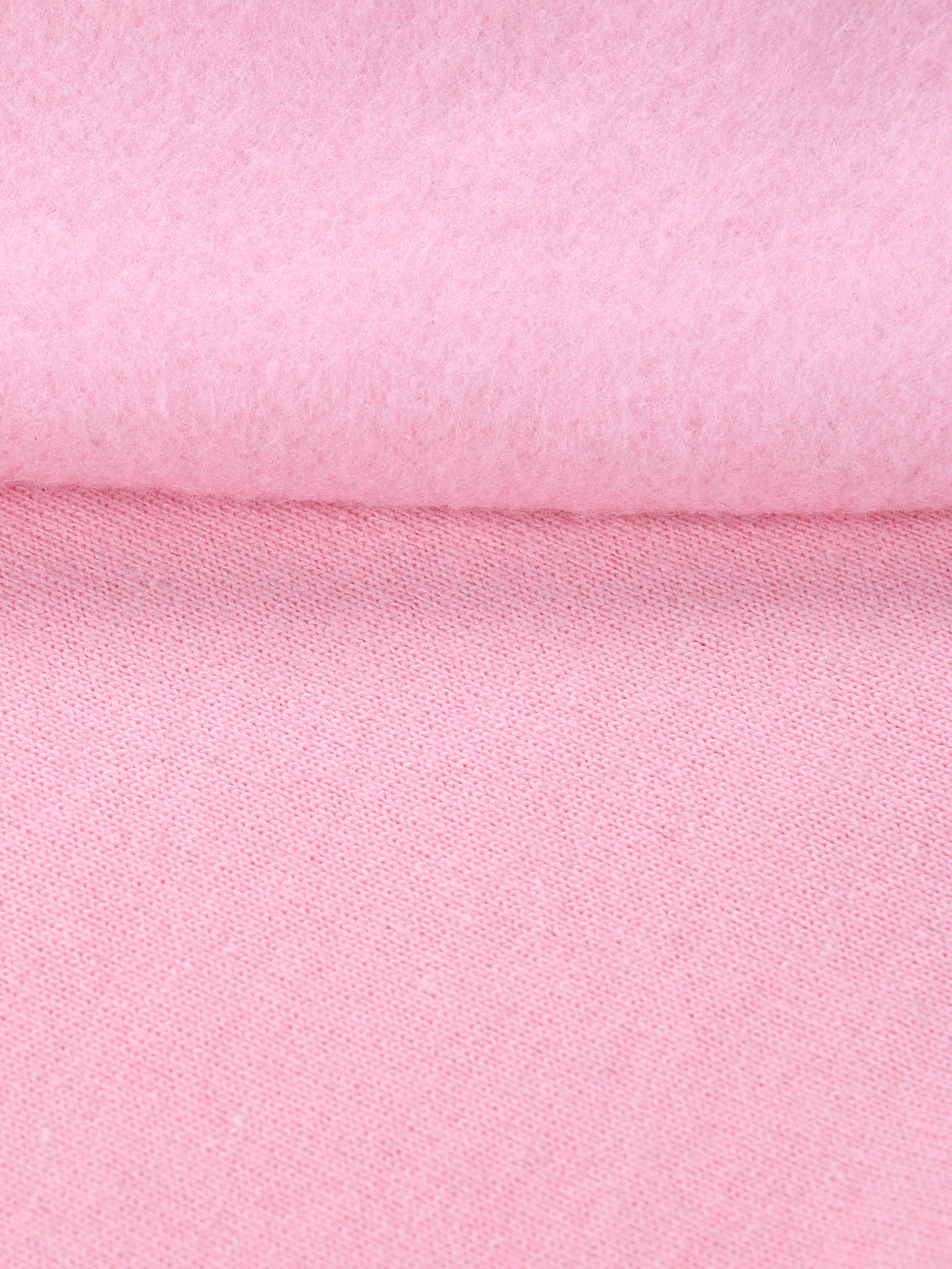 Kiddopanti Girls Fleece Sweatshirt With Beads & Flowers With Flared Utility Cargo Pant Set