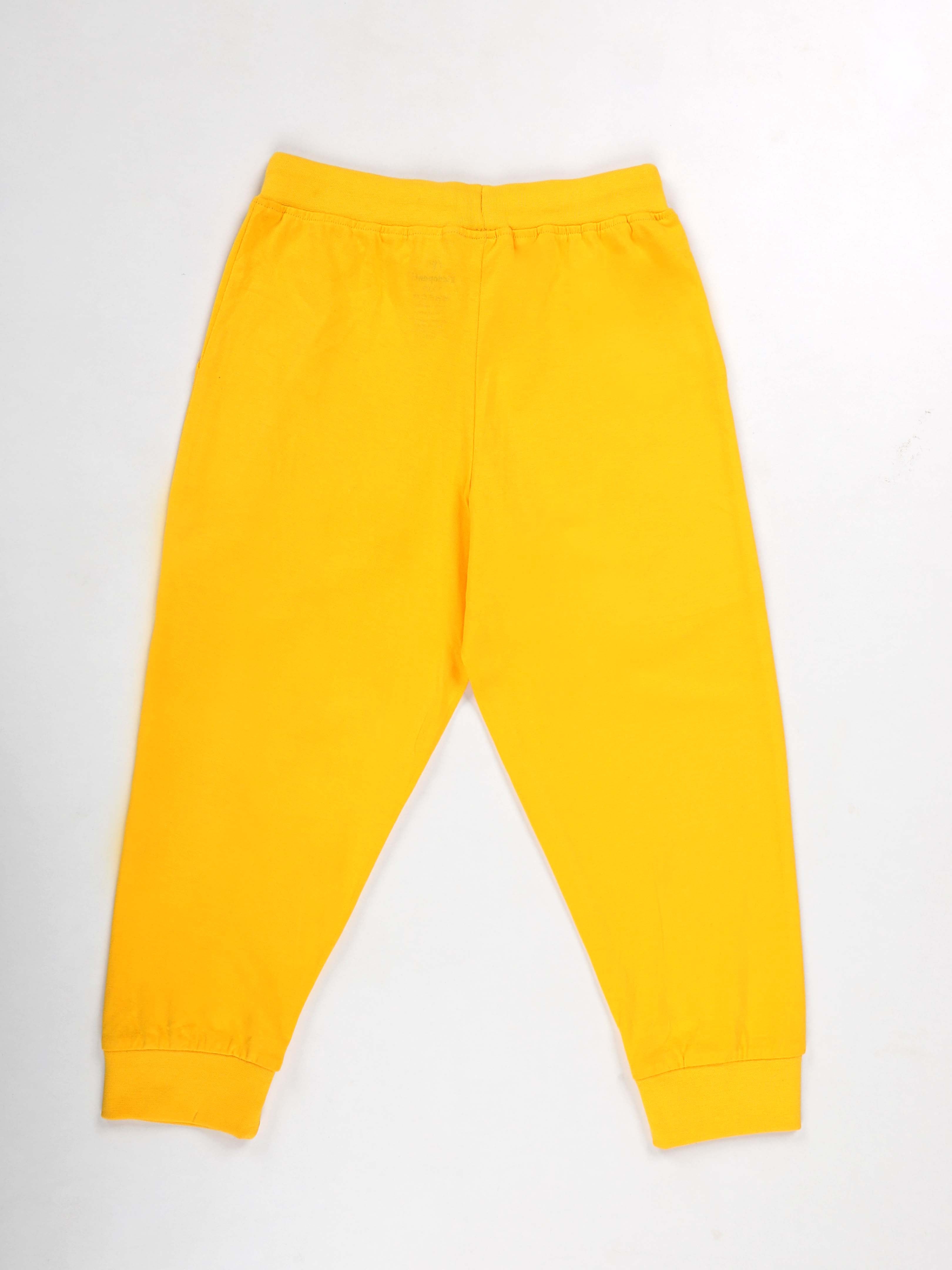 KiddoPanti Girls 100% Cotton Smileys Printed Track Pant