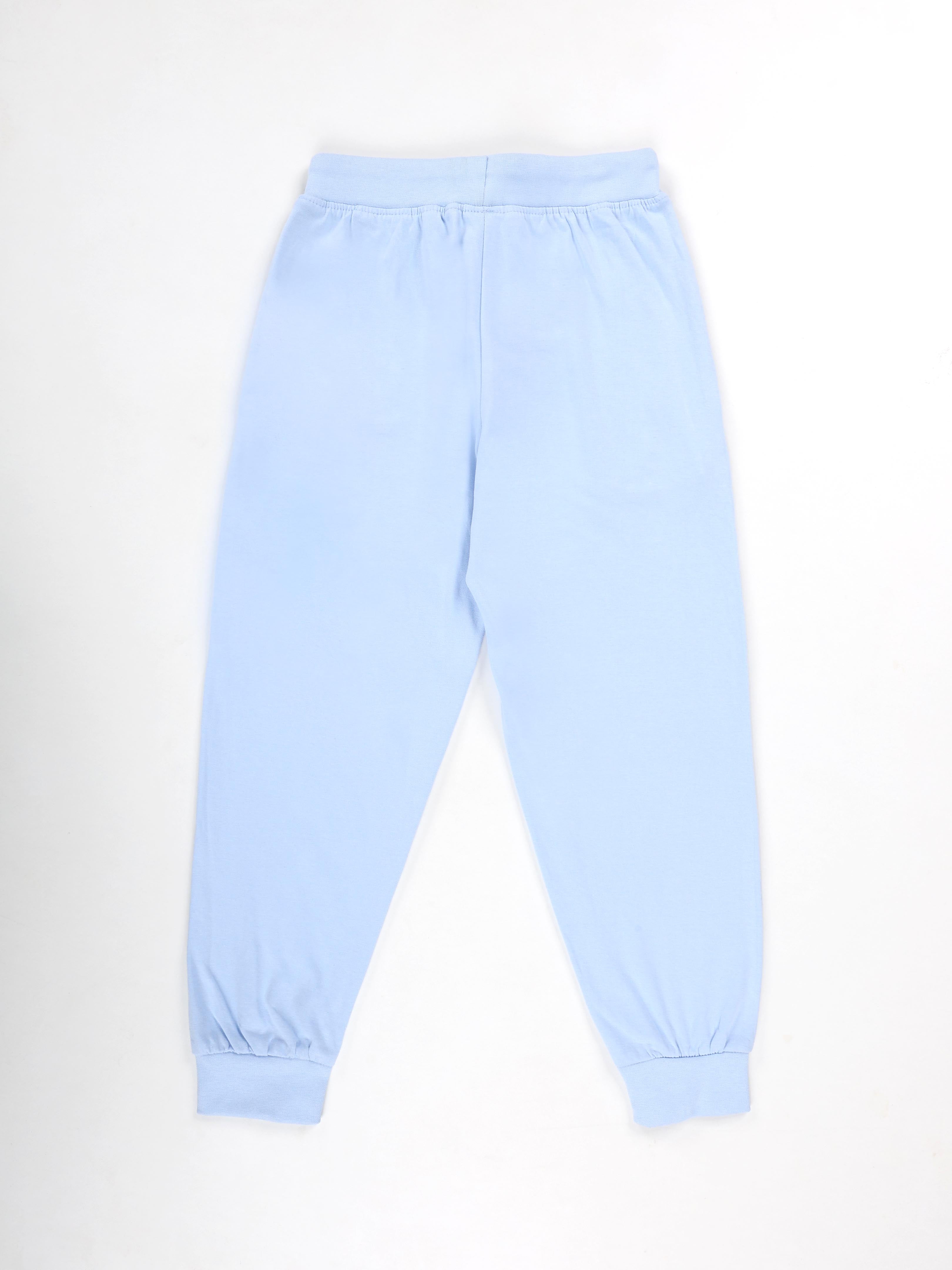 KiddoPanti Boys 100% Cotton Track Pant With Multi Badge