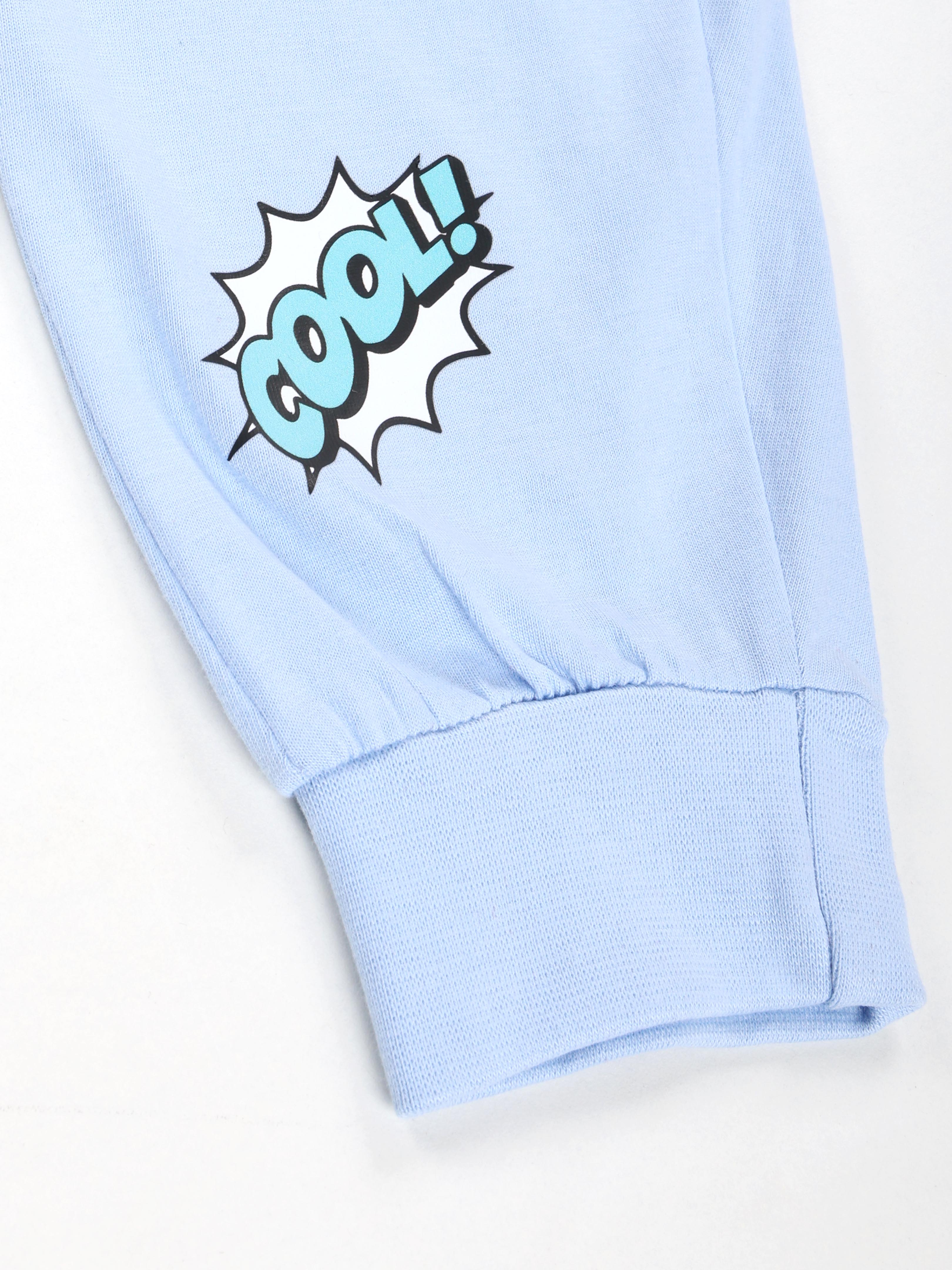 KiddoPanti Boys 100% Cotton Track Pant With Multi Badge