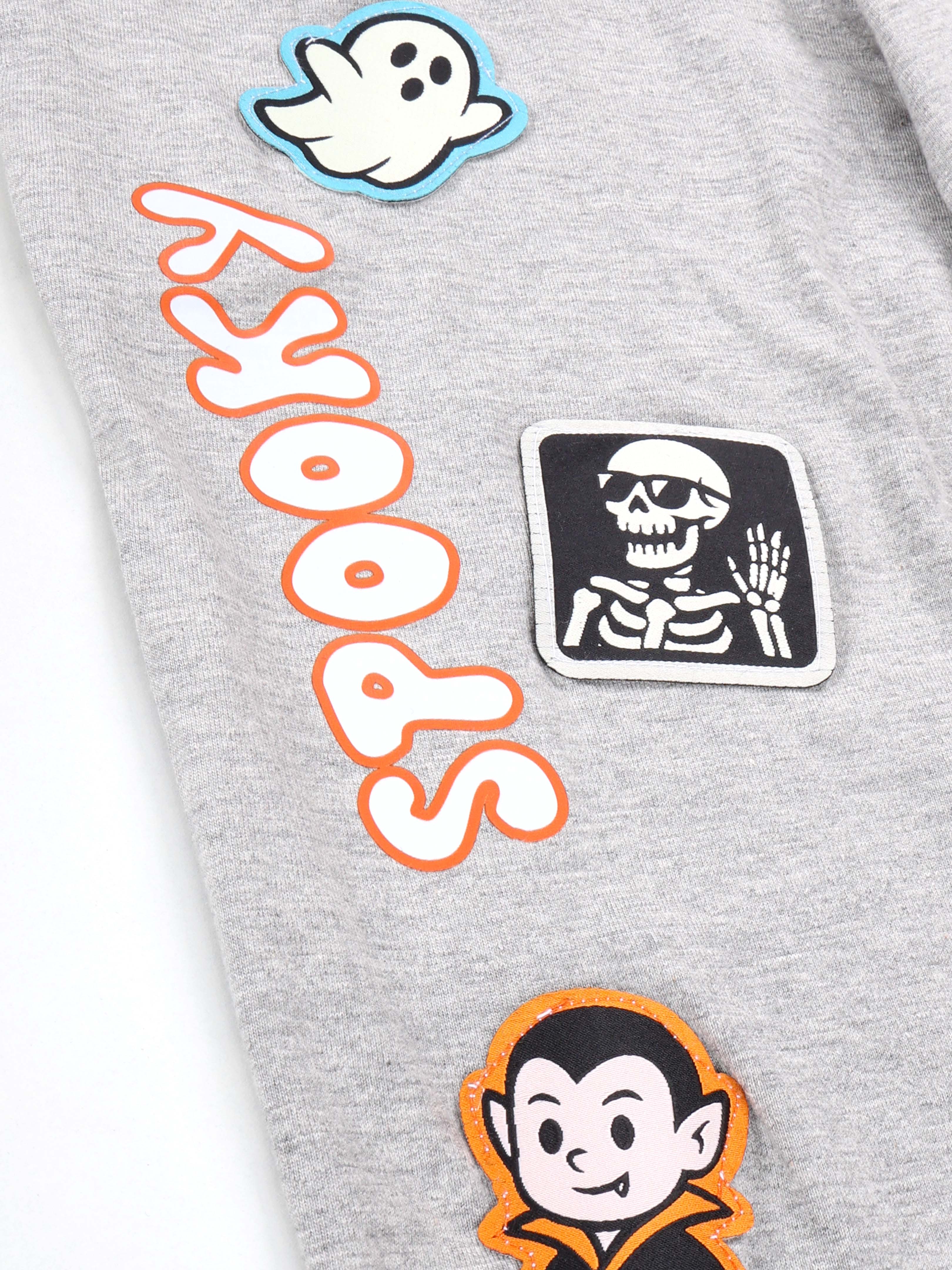 KiddoPanti Boys 100% Cotton Track Pant With Multi Badge