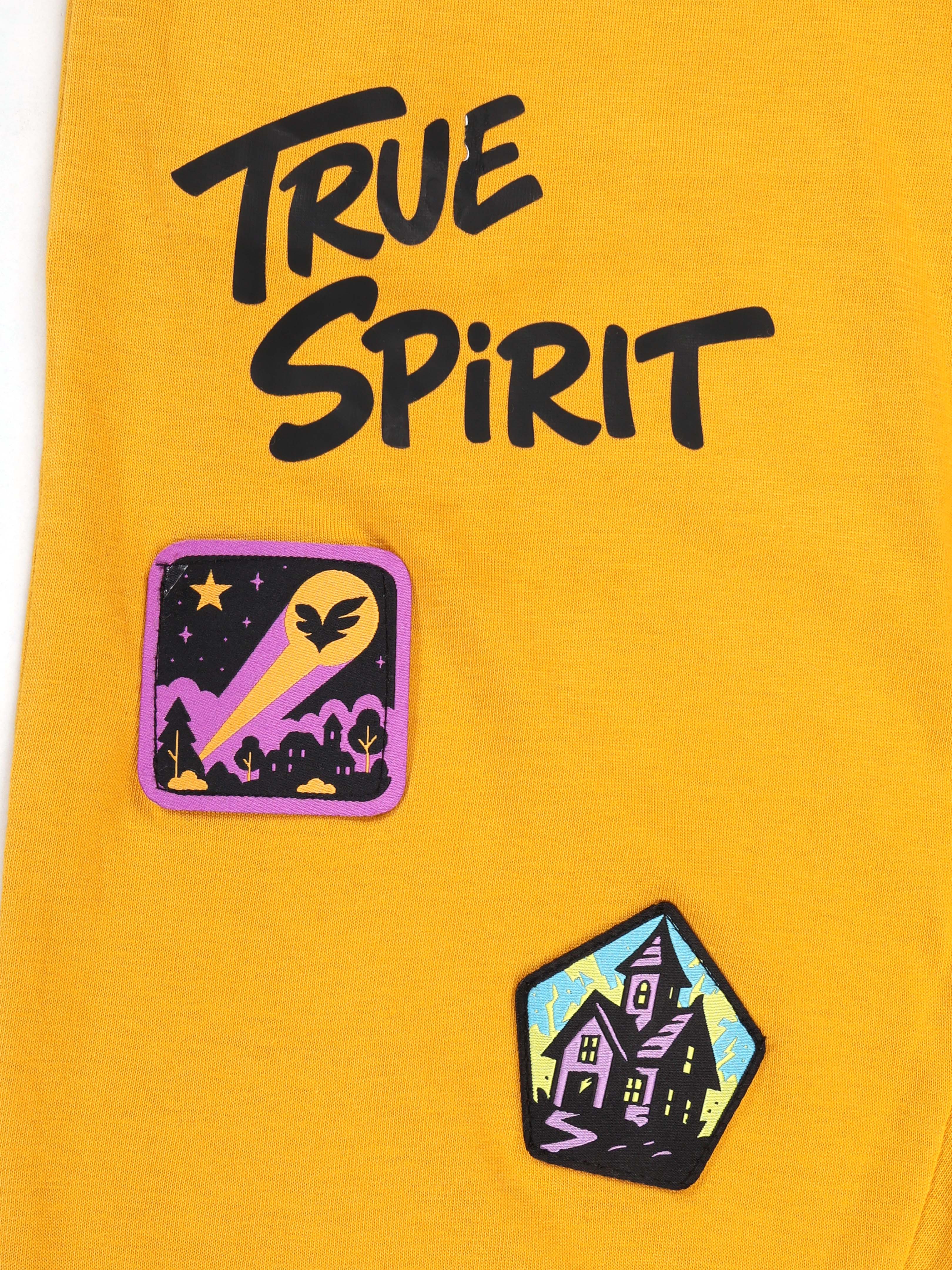 KiddoPanti Boys 100% Cotton Track Pant With Multi Badge