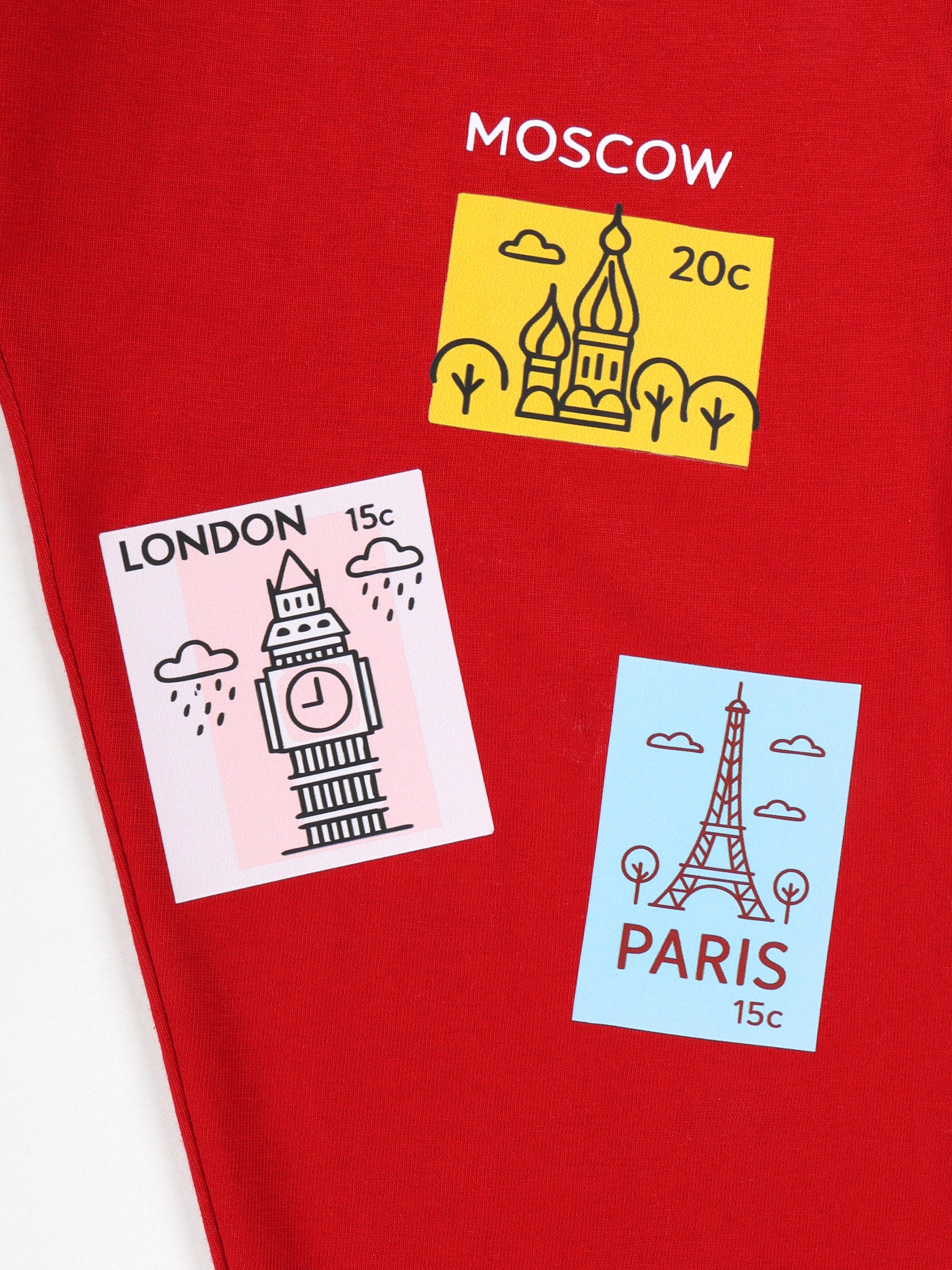 KiddoPanti Boys 100% Cotton Track Pant With Multi Badge