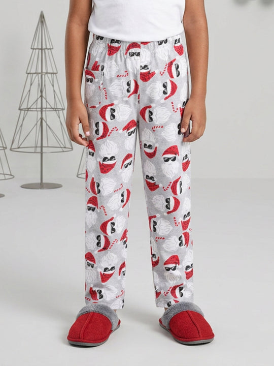 Kiddopanti Boys Cotton Knit All Over Printed Cotton Pyjama Pants