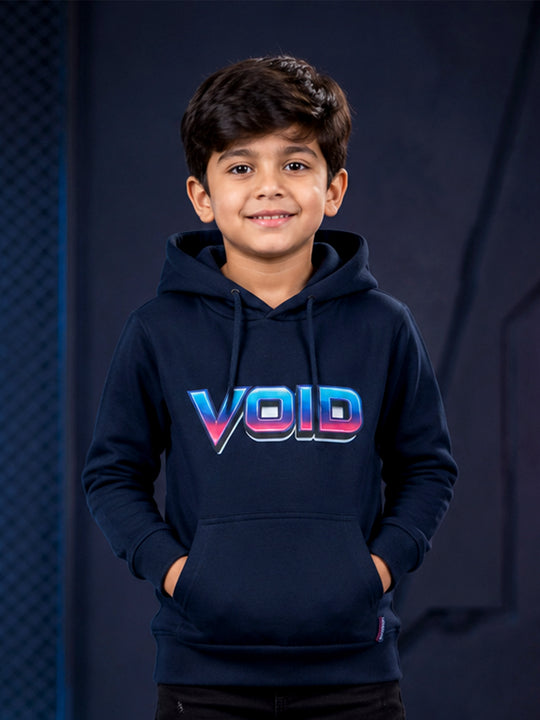 Kiddopanti Boys Cotton Fleece Full Sleeve Graphic Printed Hooded Sweatshirt