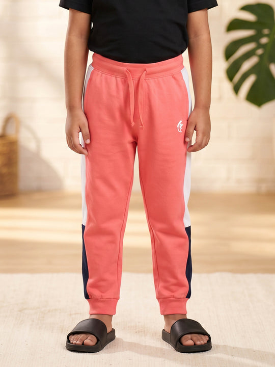 Kiddopanti Boys Cotton Knit  Cut & Sew Jogger Track Pant