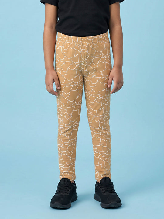 Kiddopanti Girls Cotton Spandex All Over Printed Legging