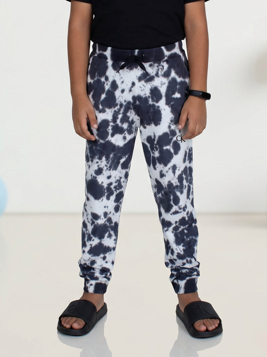 Kiddopanti Boys & Girls Cotton Knit Cloud effect Tie and Dye Track Pant