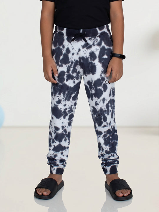 Kiddopanti Boys & Girls Cotton Knit Cloud effect Tie and Dye Track Pant