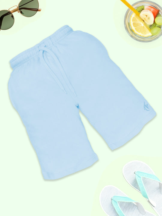 Boys Solid Knee length Basic Shorts