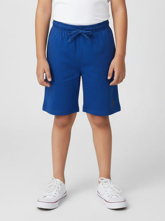 Kiddopanti Boys Cotton Knit Knee length Basic Shorts
