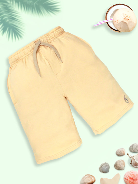 Boys Solid Knee length Basic Shorts