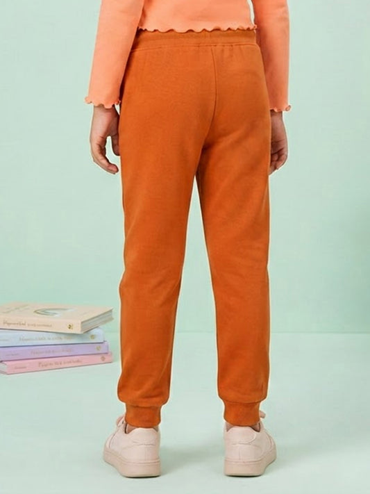Kiddopanti Boys & Girls Cotton Blend Fleece Solid Track Pant