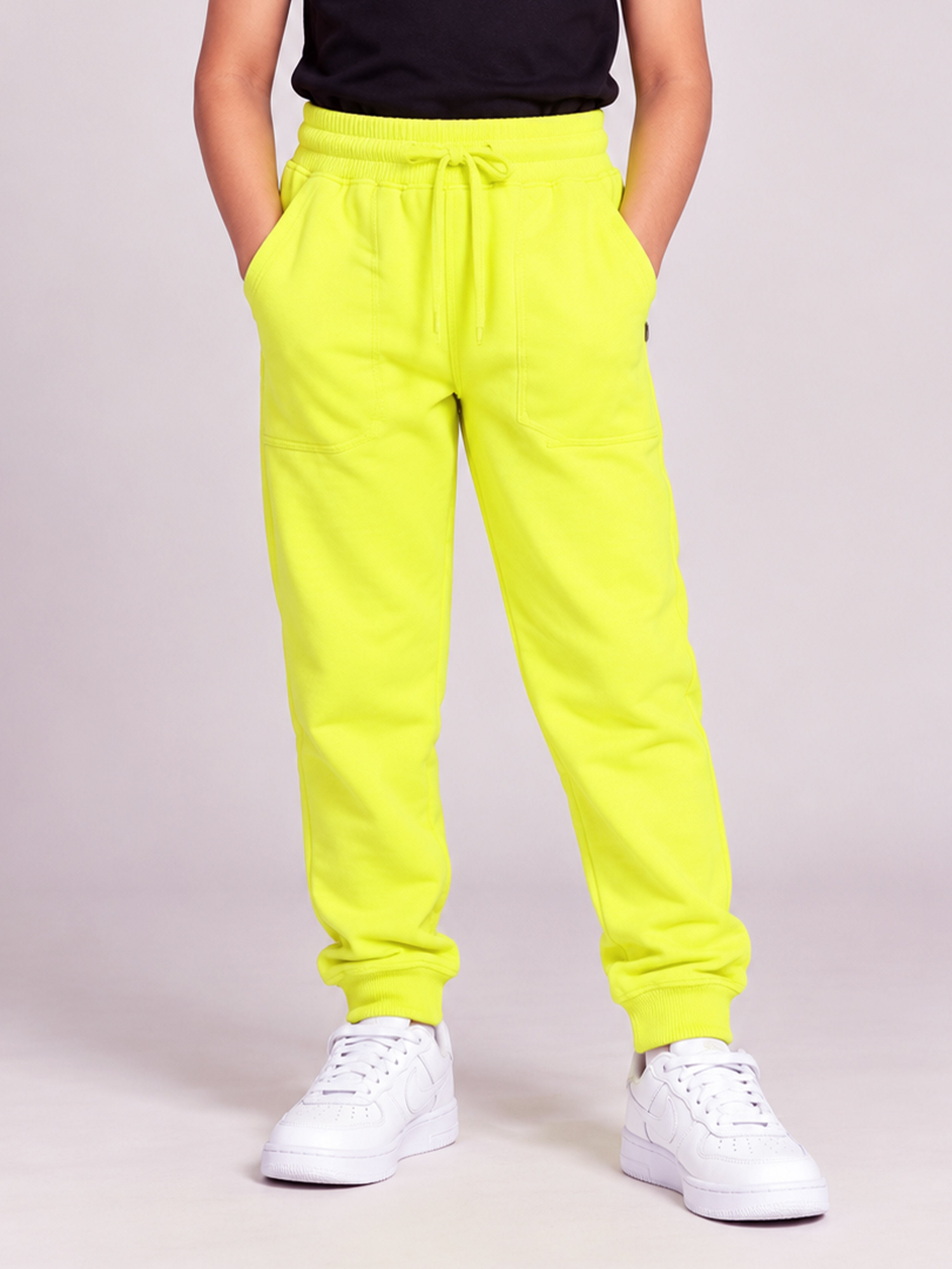 KiddoPanti Boys & Girls Cotton Blend Fleece Solid Jogger Track Pant