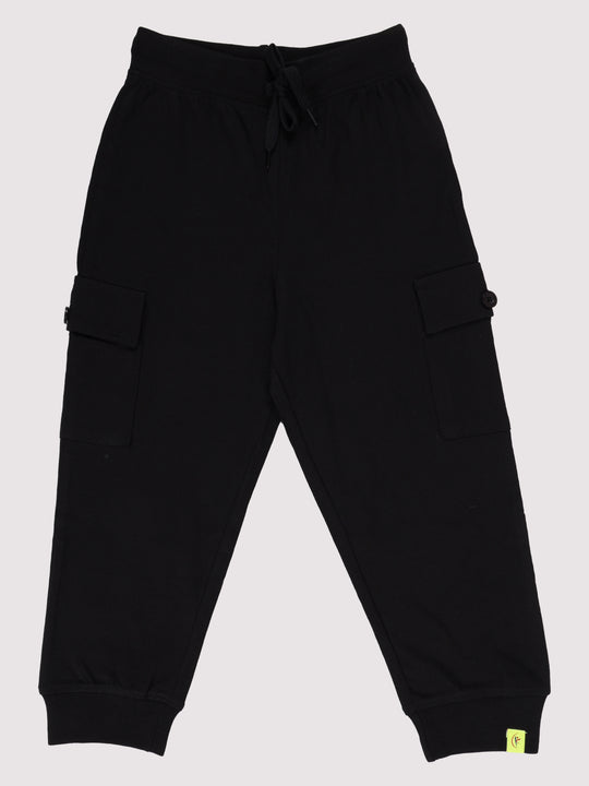 Kiddopanti Boys Knit Cargo Jogger Pants
