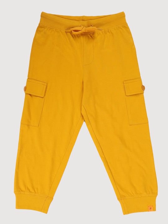 Kiddopanti Boys Knit Cargo Jogger Pants