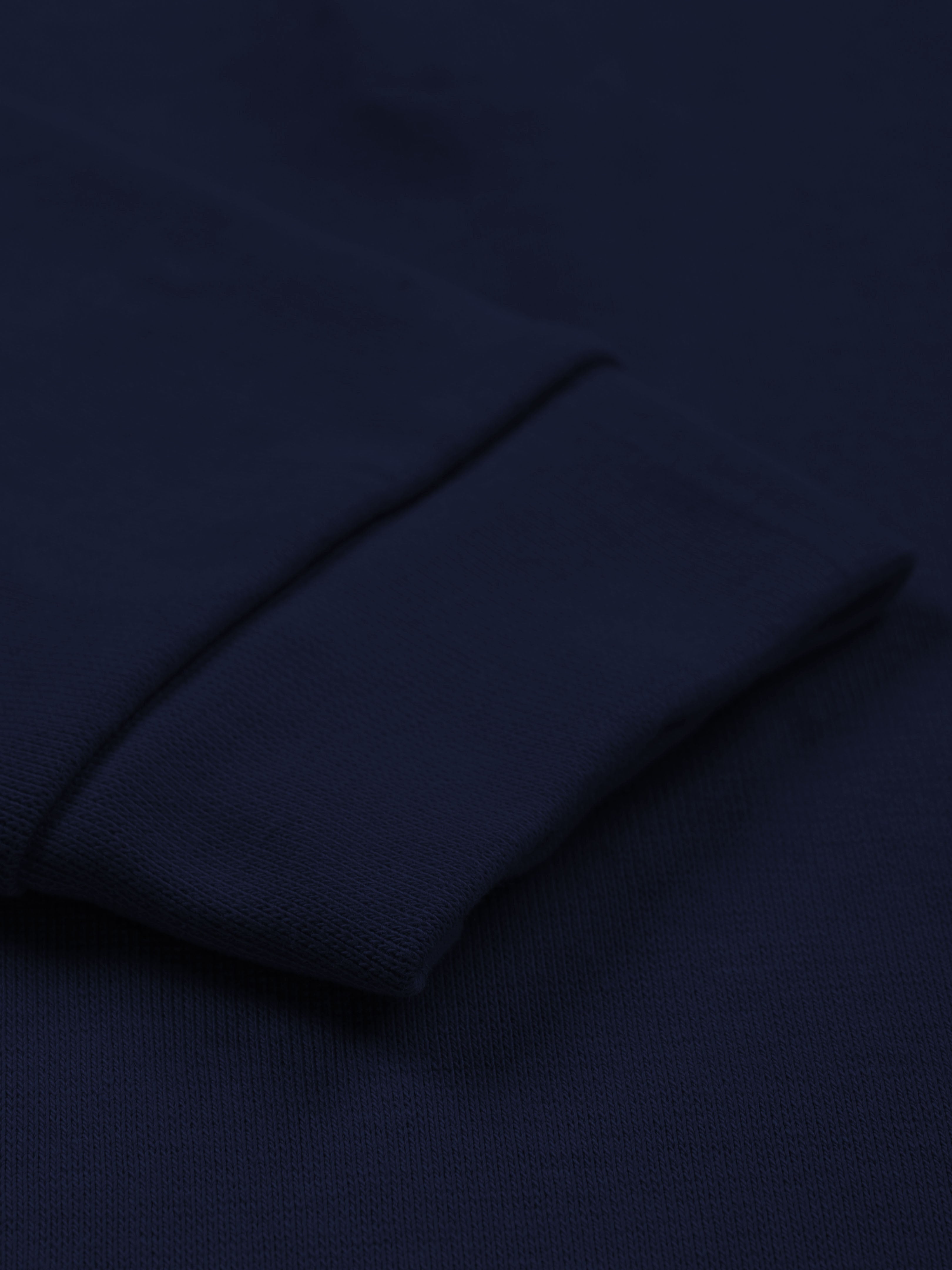 Solid Full Sleeve Henley Neck Rib Tee