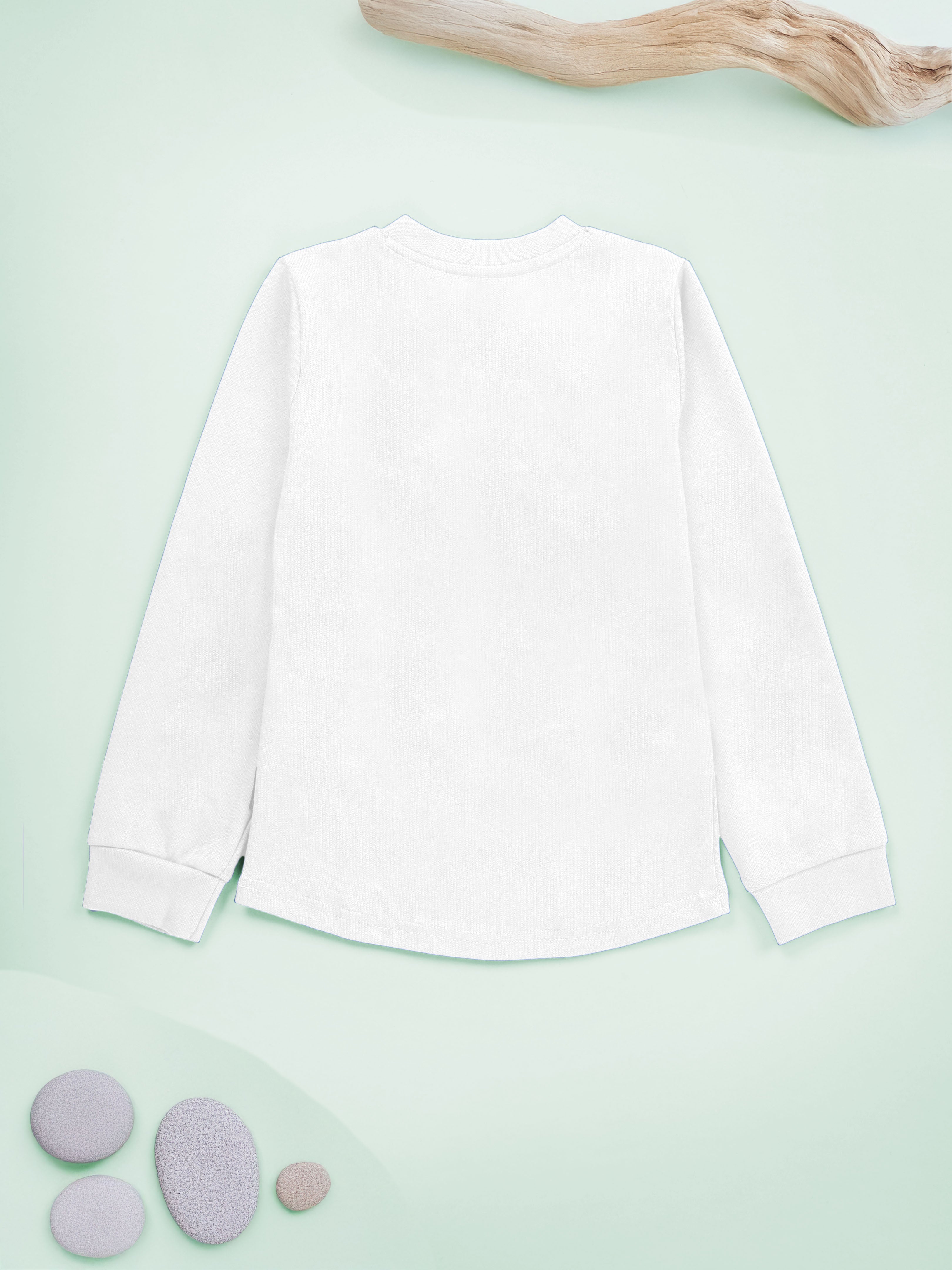 Solid Full Sleeve Henley Neck Rib Tee