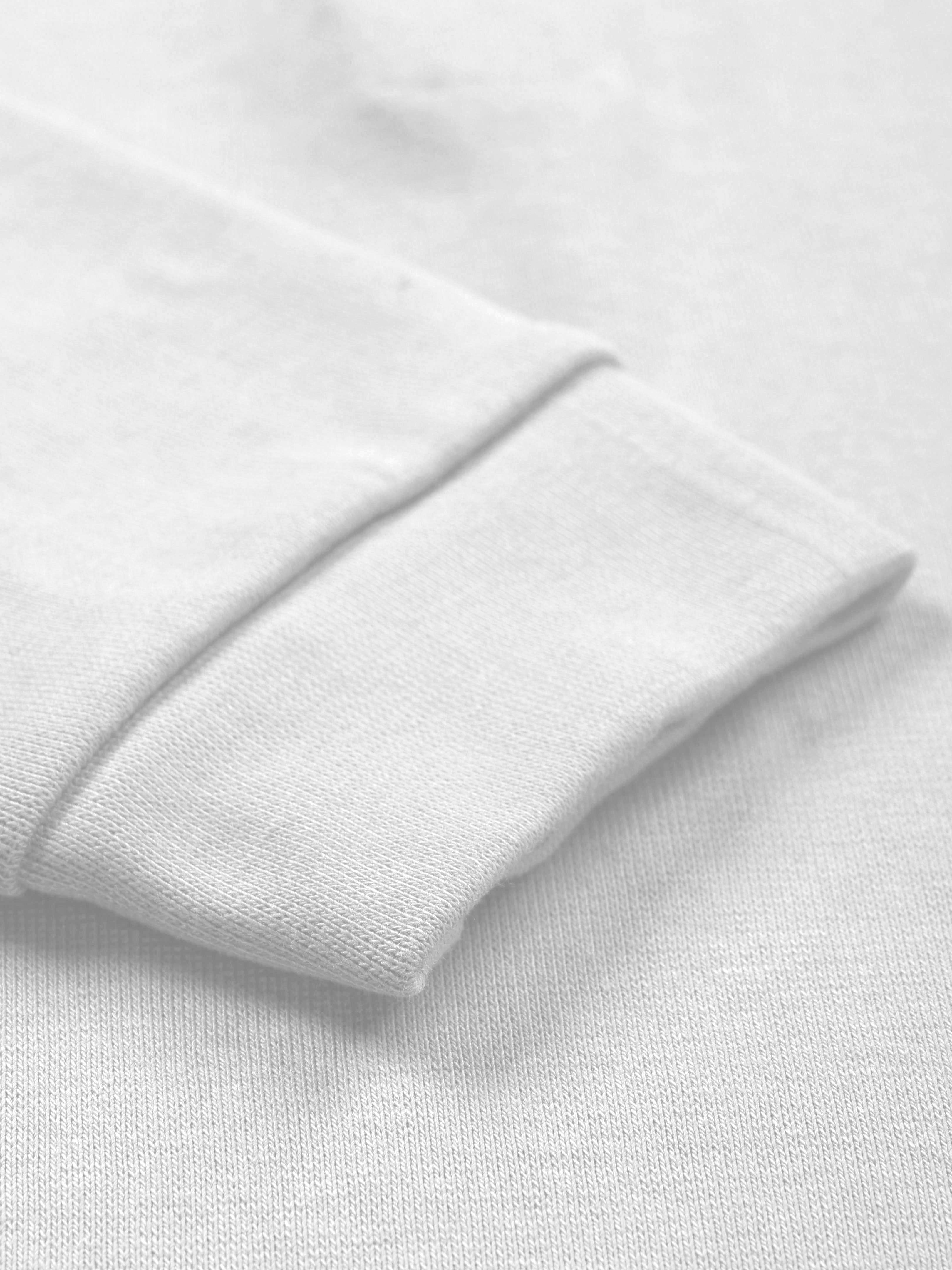 Solid Full Sleeve Henley Neck Rib Tee