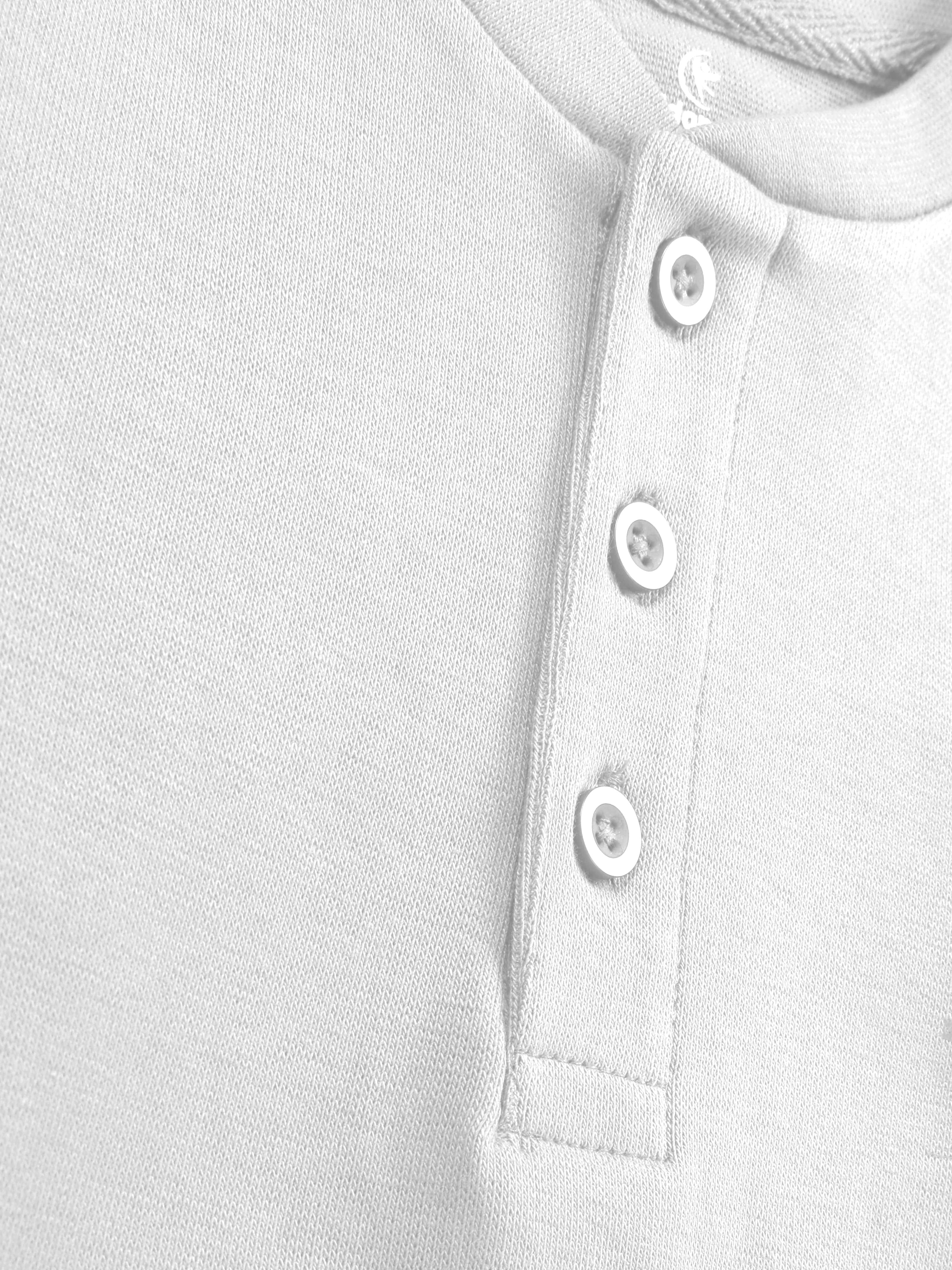 Solid Full Sleeve Henley Neck Rib Tee