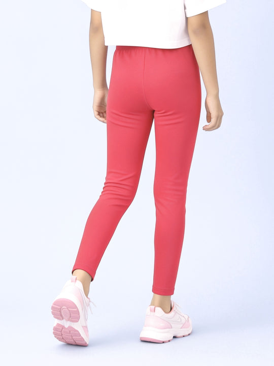 Kiddopanti Girls Cotton Knit Spandex Solid Legging