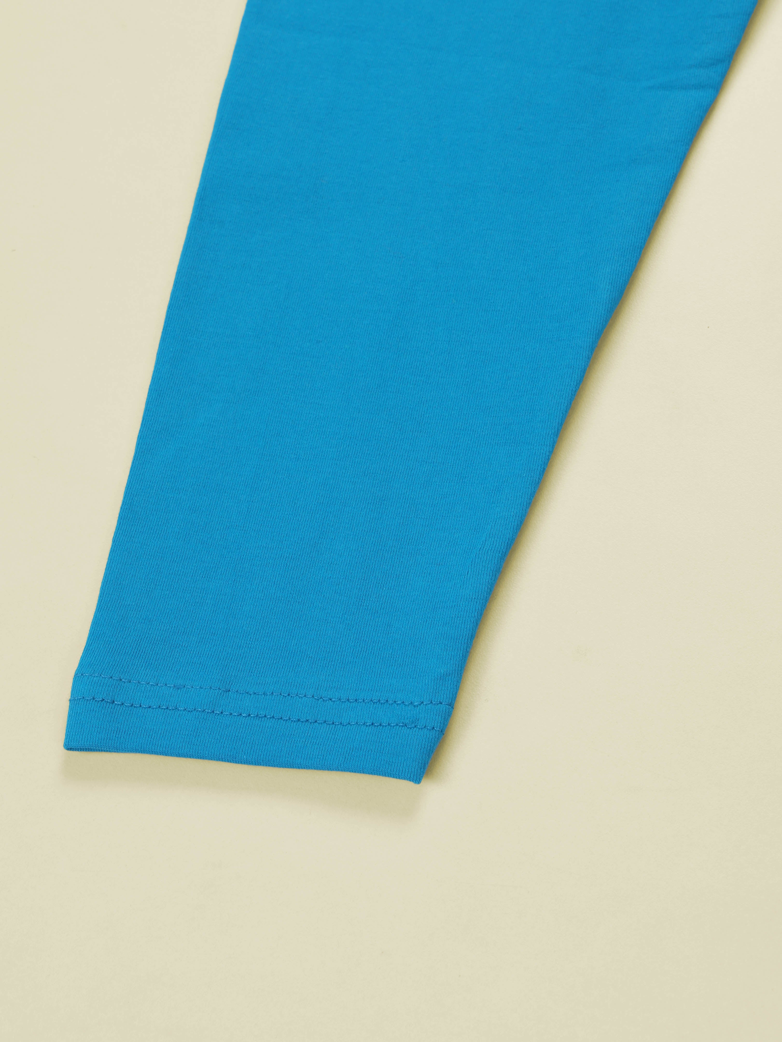 KiddoPanti Girls Solid Slim Fit Cotton Stretch Leggings with Elastic Waist – Everyday Wear