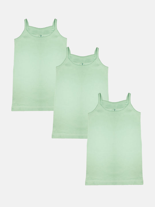 Girls Solid Camisole Pack Of 3