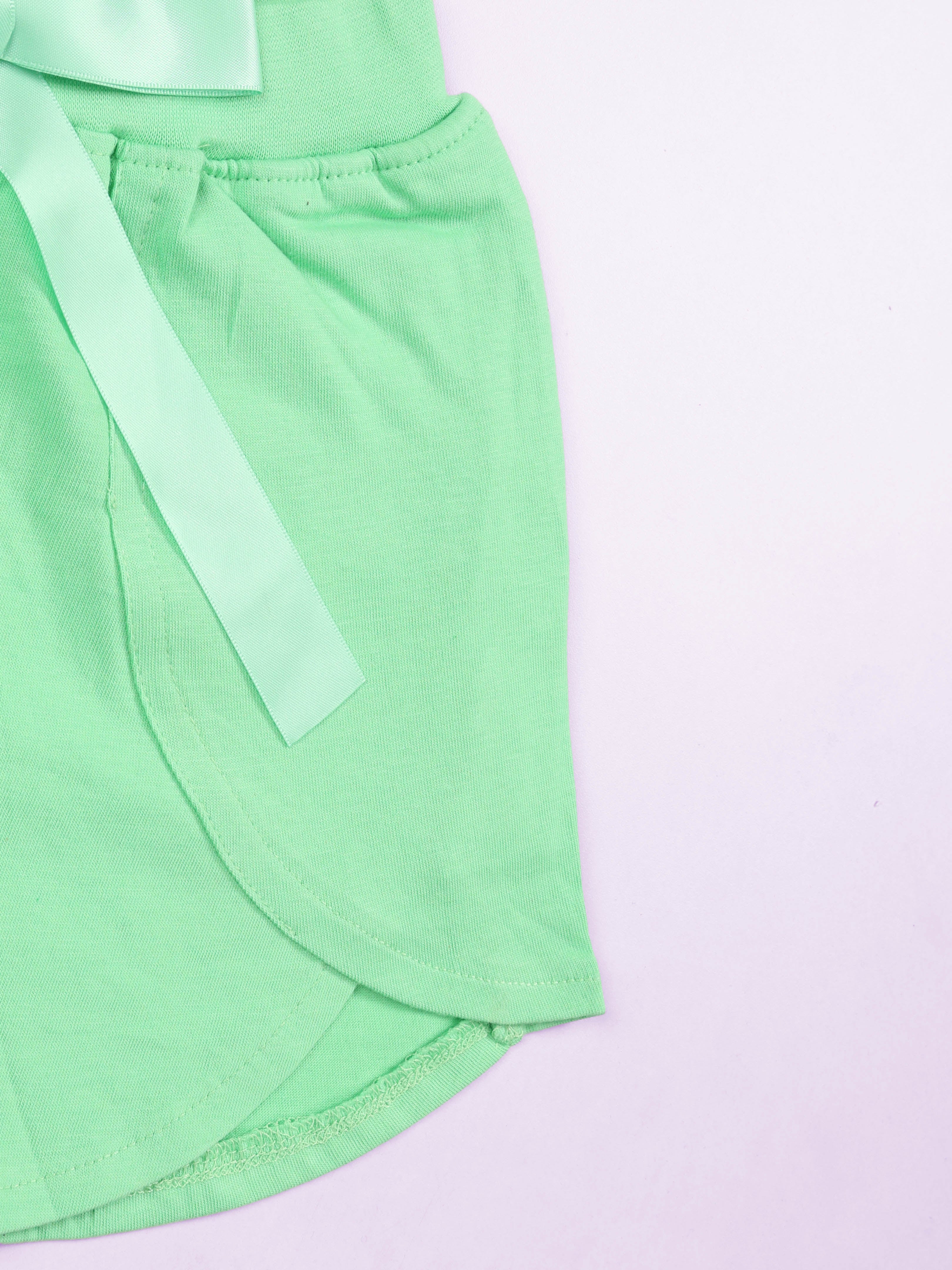 Girls Over Lap Shorts With Bow