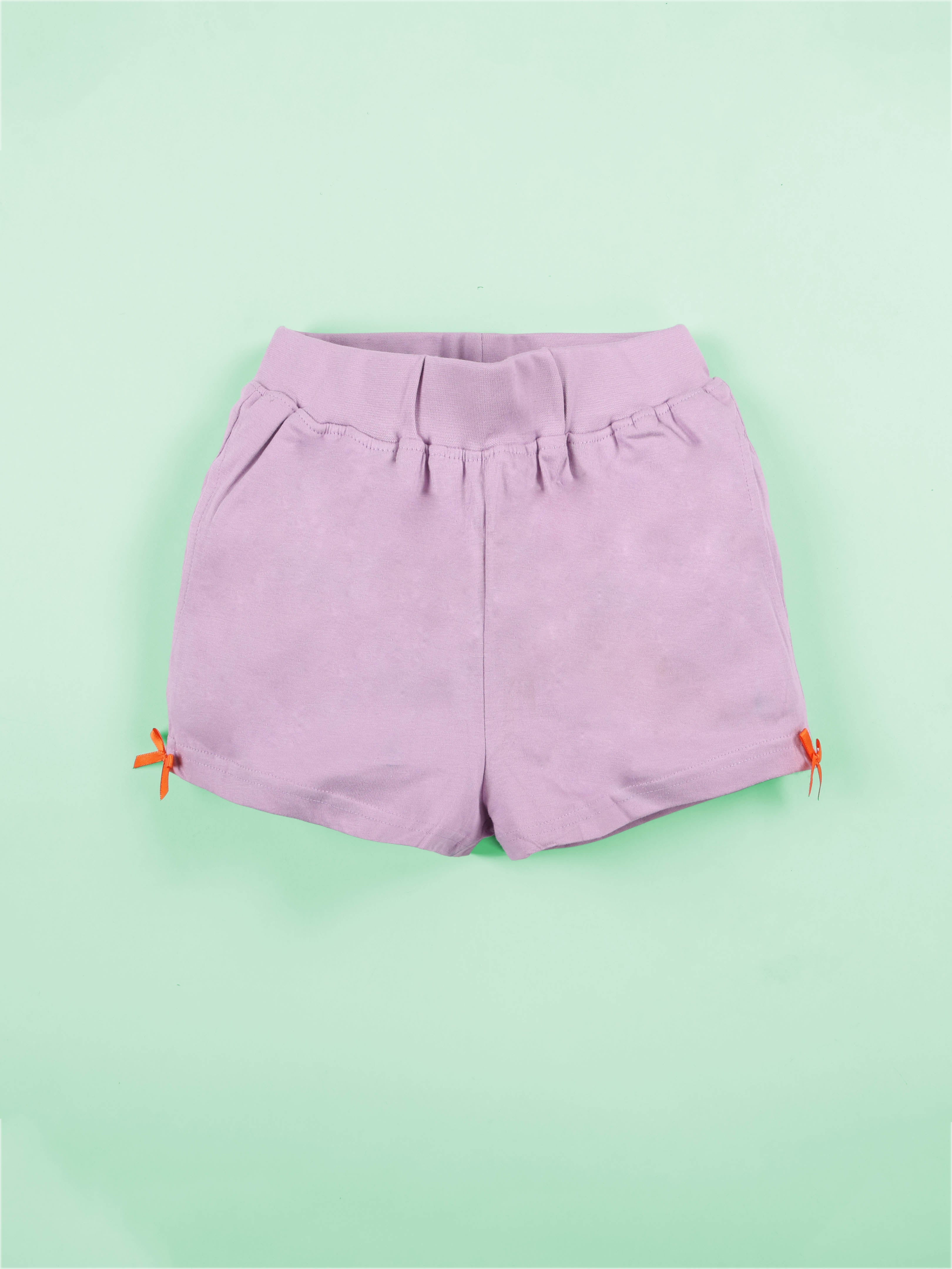 Girls Knit Hot Shorts With Back Pocket