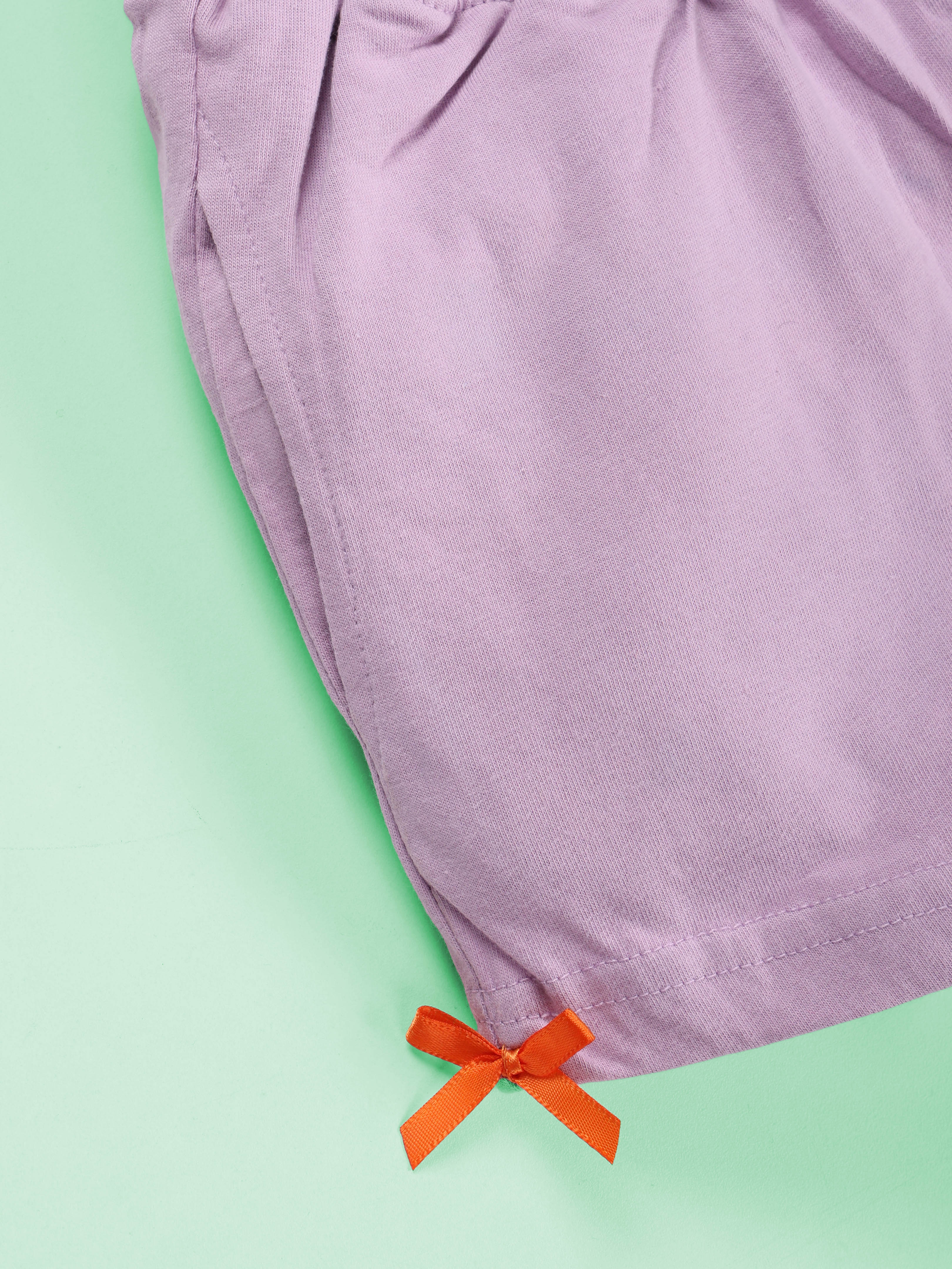 Girls Knit Hot Shorts With Back Pocket