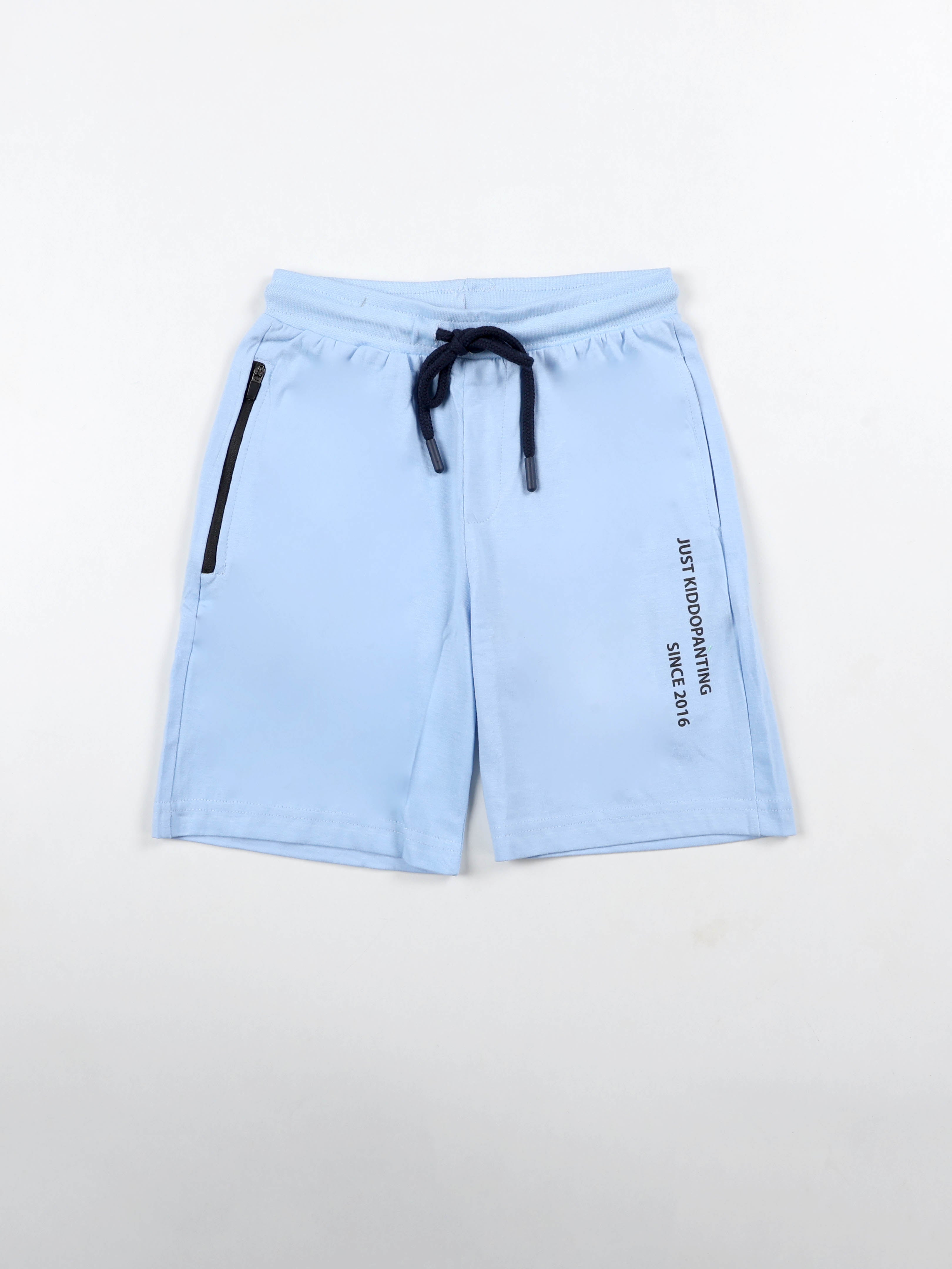 Boys Knit Shorts With Zipper Pocket