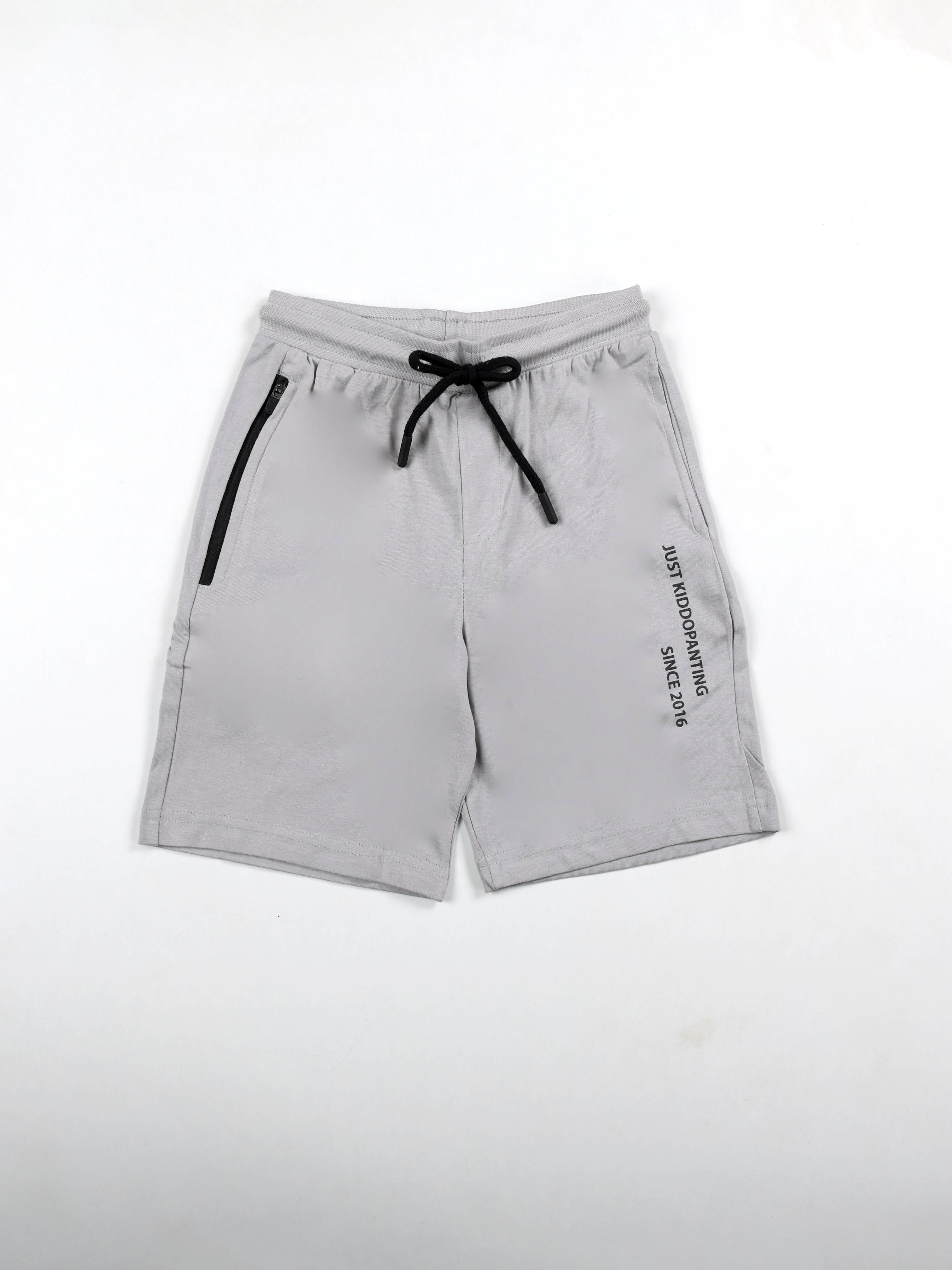 Boys Knit Shorts With Zipper Pocket