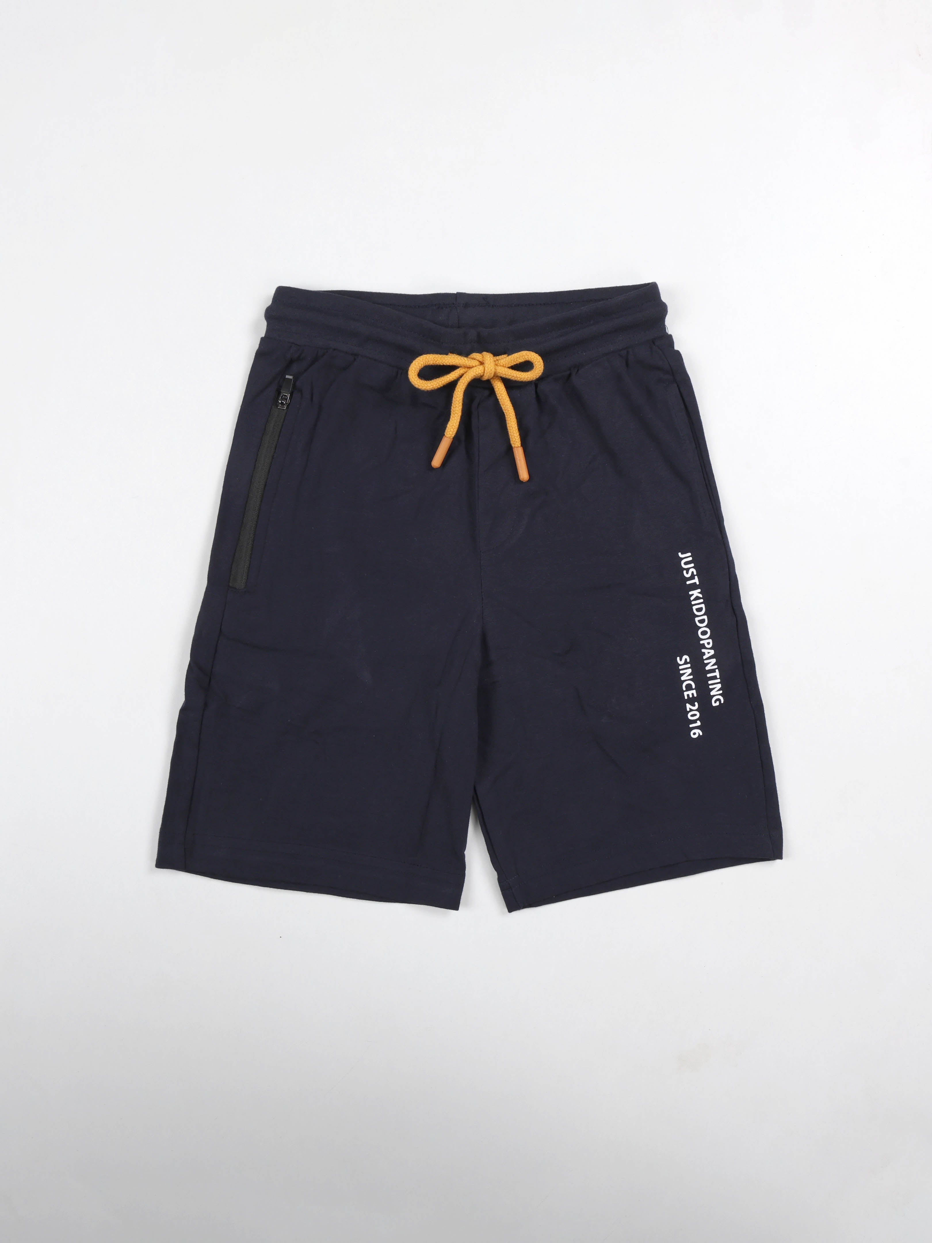 Boys Knit Shorts With Zipper Pocket