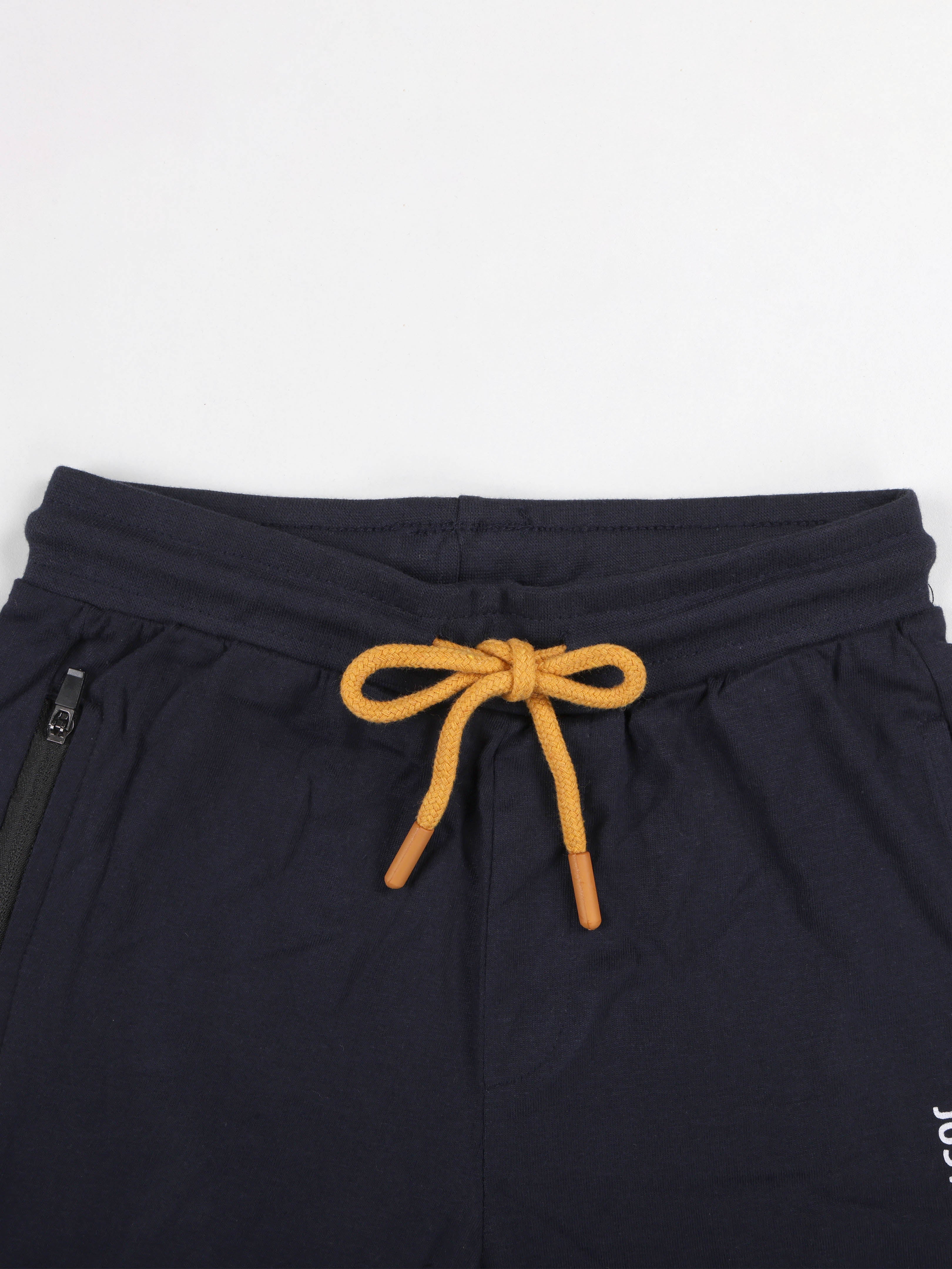 Boys Knit Shorts With Zipper Pocket
