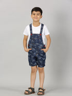 Boys Denim Dungaree Shorts