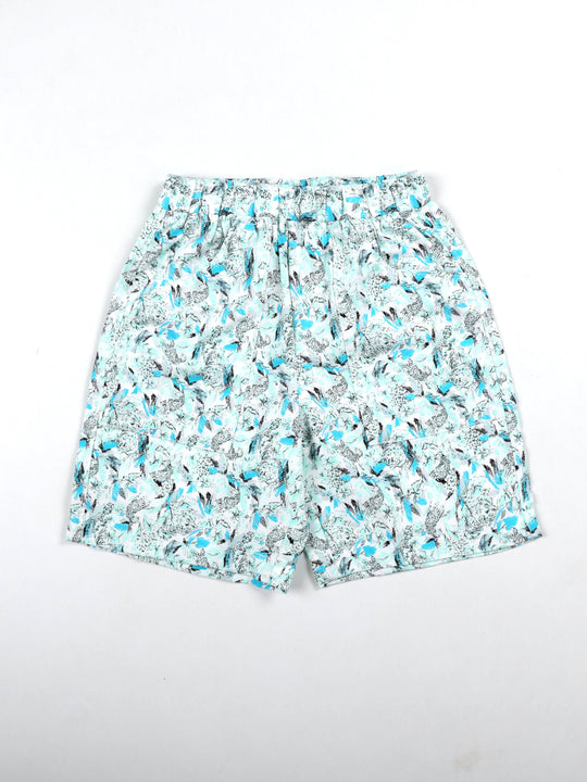 Kiddopanti Boys Cotton Woven All Over Printed Shorts