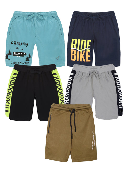 Boys Knit Shorts Pack of 5