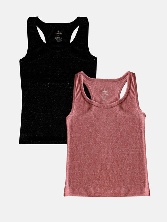 Girls Racer Back Camisole Tank Top Pack Of 2
