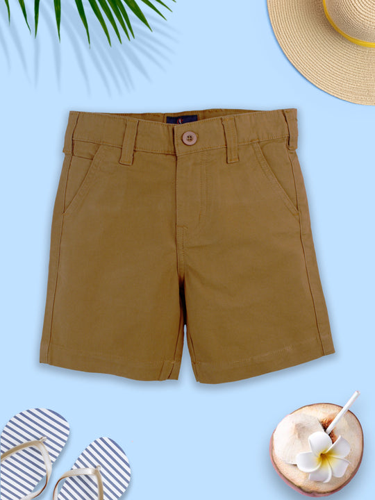 Boys Formal Solid Shorts