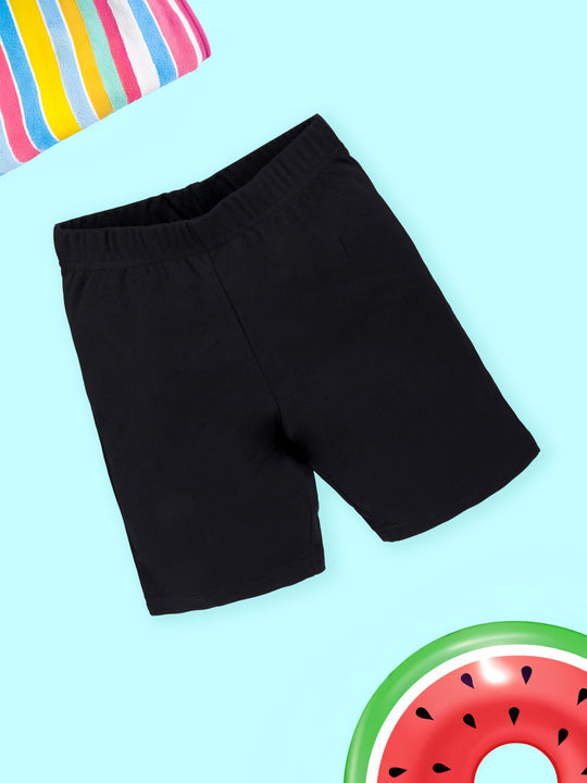 Boys Knitted Solid Swimming Shorts