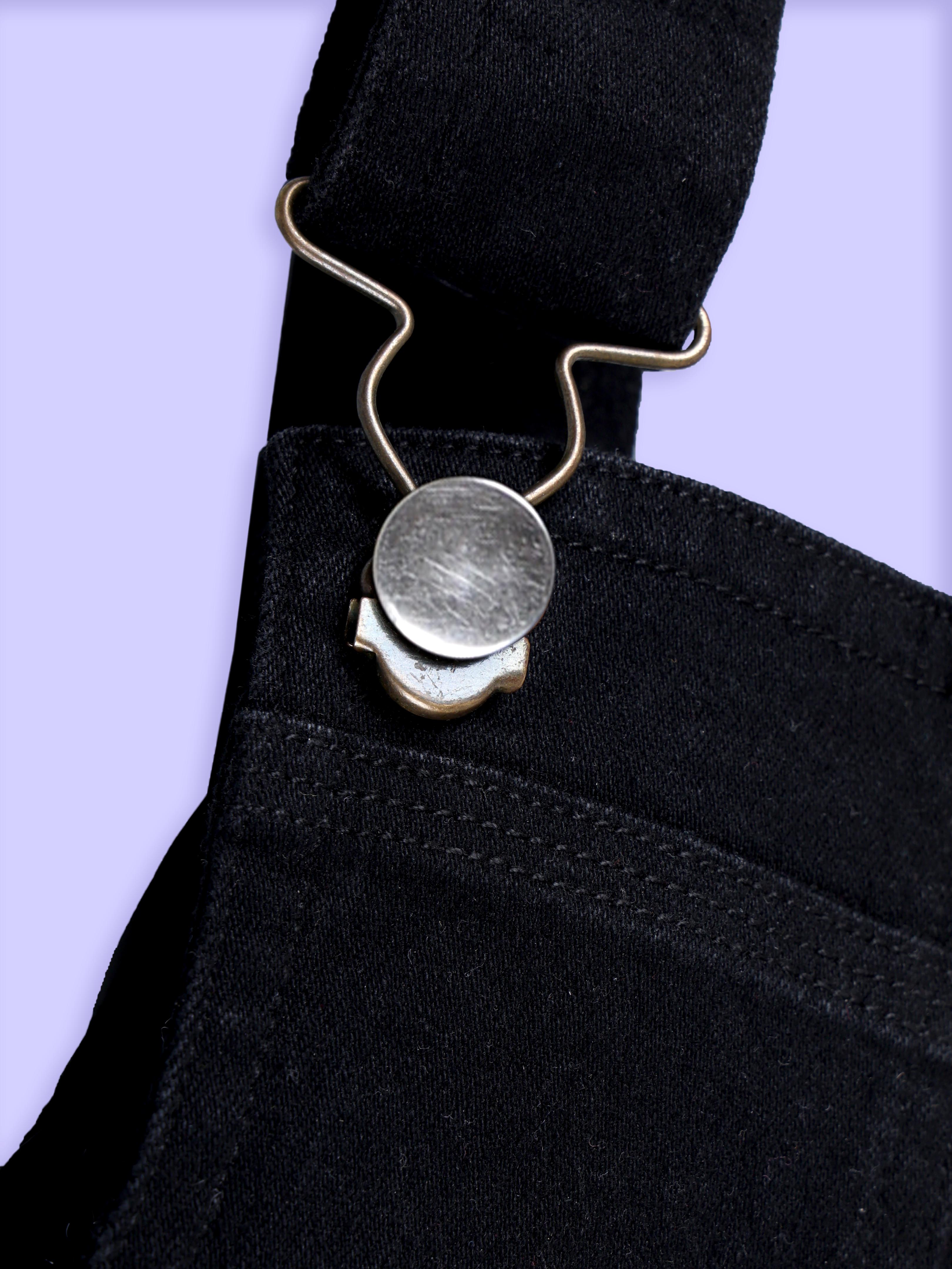 The Girls Denim Woven Sleeveless Solid Denim Dungaree Skirt