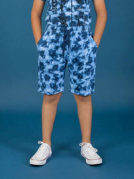 Kiddopanti Boys Cotton Knit Tie & Dye Shorts