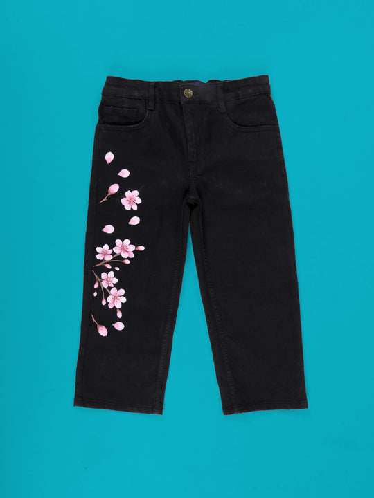 Arizona Jean Co. Denim Capri Jeans Plus Size 14.5 Blue Floral 30X24 Arizona Jean Co. Denim Capri Jeans Plus Size 14.5 Blue Floral 30X24