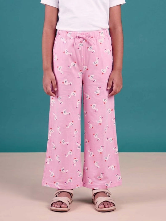 Kiddopanti 100% Cotton Knit All Over Printed Pyjama