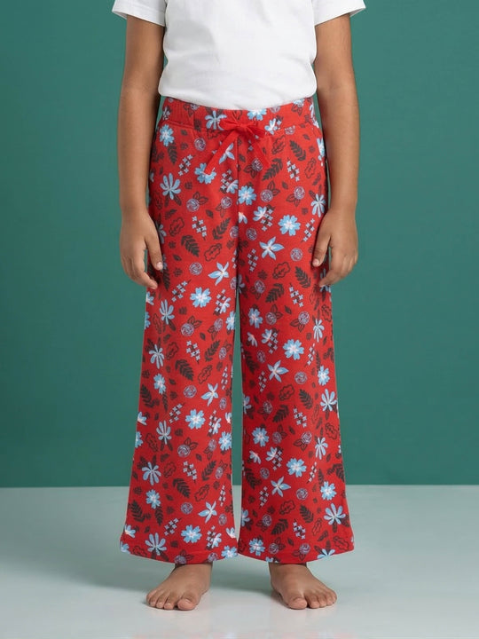 Kiddopanti 100% Cotton Knit All Over Printed Pyjama